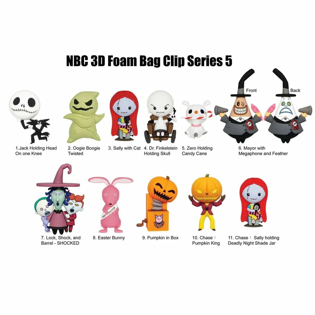 Monogram Nightmare Before Christmas Series 5 - Blind Bag Figural Clip Disney 2 Monogram Nightmare Before Christmas Series 5 - Blind Bag Figural Clip Disney