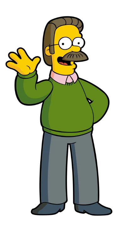 THE SIMPSONS NED FLANDERS - FiGPiN 4 THE SIMPSONS NED FLANDERS - FiGPiN