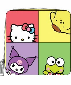 Loungefly Hello Kitty And Friends Color Block Zip Around Wallet