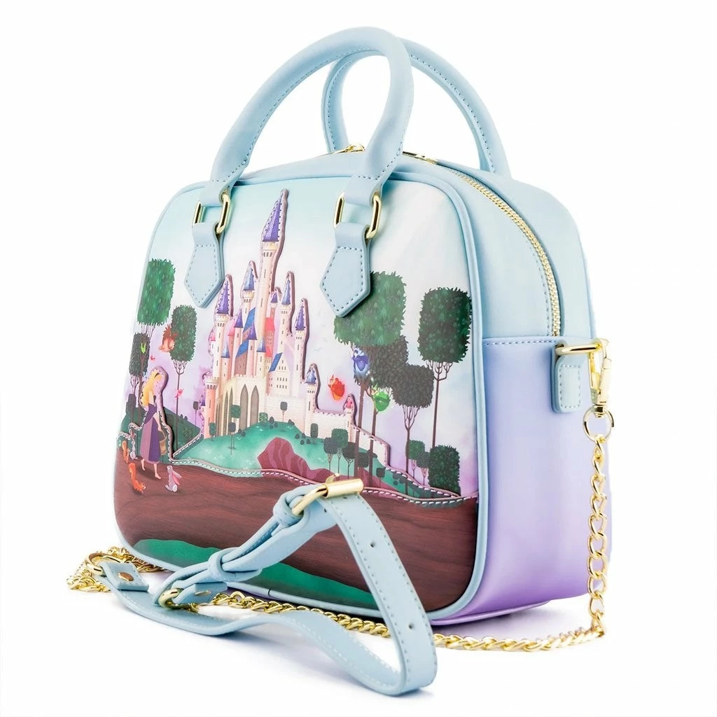 Loungefly Disney Princess Castle Series Sleeping Beauty Crossbody 4 Loungefly Disney Princess Castle Series Sleeping Beauty Crossbody