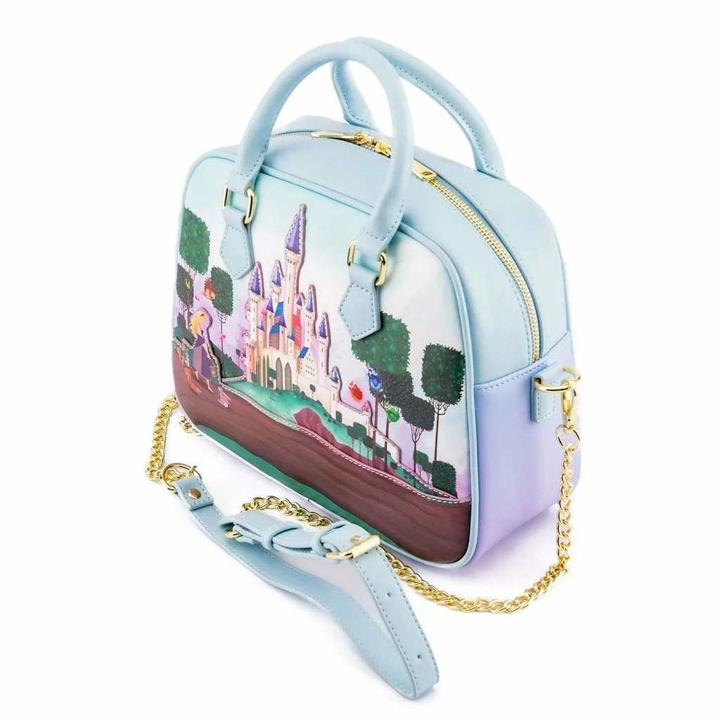 Loungefly Disney Princess Castle Series Sleeping Beauty Crossbody 5 Loungefly Disney Princess Castle Series Sleeping Beauty Crossbody