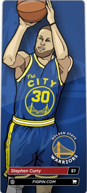 NBA STEPHEN CURRY - FiGPiN 3 NBA STEPHEN CURRY - FiGPiN