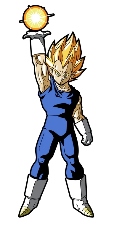 DRAGON BALL Z SUPER SAIYAN VEGETA - FiGPiN 4 DRAGON BALL Z SUPER SAIYAN VEGETA - FiGPiN