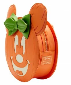 Loungefly Disney Glow Face Minnie Pumpkin Mini Backpack 13 Loungefly Disney Glow Face Minnie Pumpkin Mini Backpack
