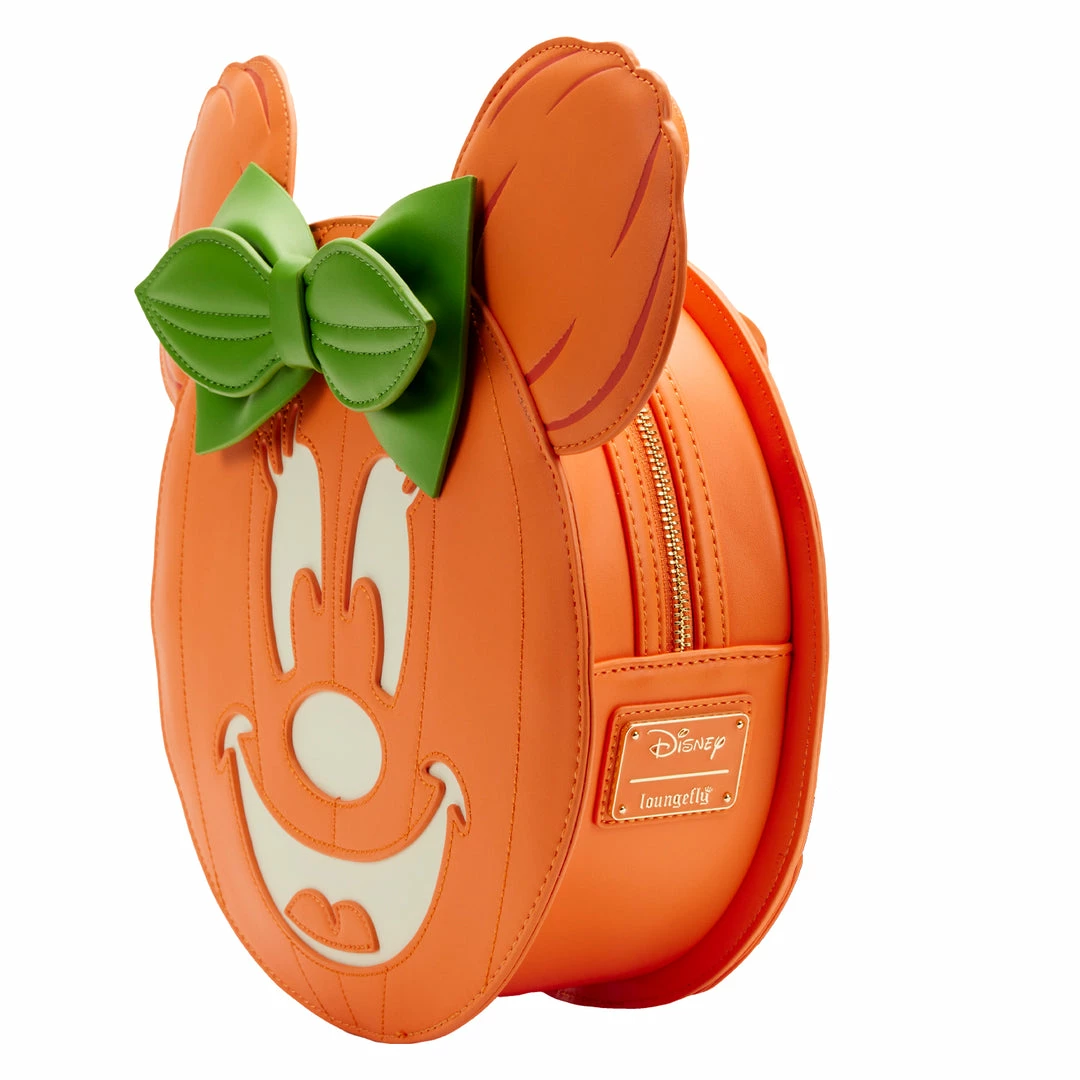 Loungefly Disney Glow Face Minnie Pumpkin Mini Backpack 7 Loungefly Disney Glow Face Minnie Pumpkin Mini Backpack