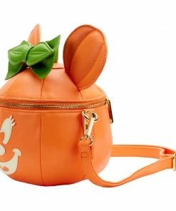 Loungefly Disney Glow Face Pumpkin Minnie Figural Crossbody 5 Loungefly Disney Glow Face Pumpkin Minnie Figural Crossbody