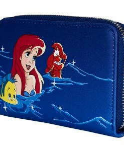 Loungefly Disney The Little Mermaid Ariel Fireworks Zip Around Wallet