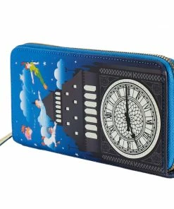 Loungefly Disney Peter Pan Glow Clock Zip Around Wallet