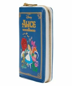 Loungefly Disney Alice In Wonderland Classic Book Zip Around Wallet