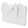 Loungefly Disney Minnie Sequin Wedding Zip Around Wallet