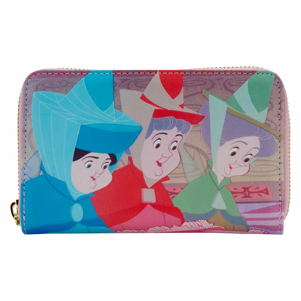 Loungefly Sleeping Beauty Princess Scenes Zip Around Wallet 1 Loungefly Sleeping Beauty Princess Scenes Zip Around Wallet