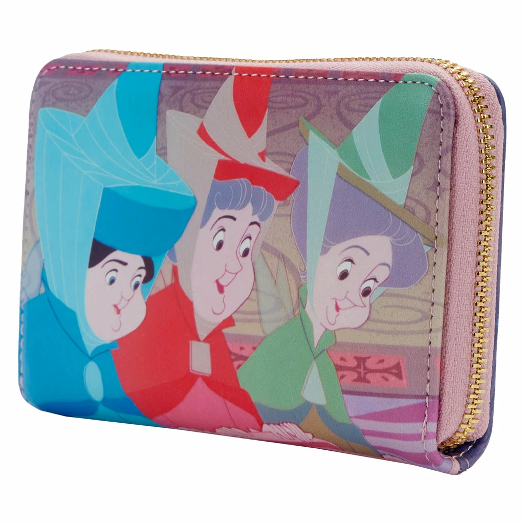 Loungefly Sleeping Beauty Princess Scenes Zip Around Wallet 2 Loungefly Sleeping Beauty Princess Scenes Zip Around Wallet