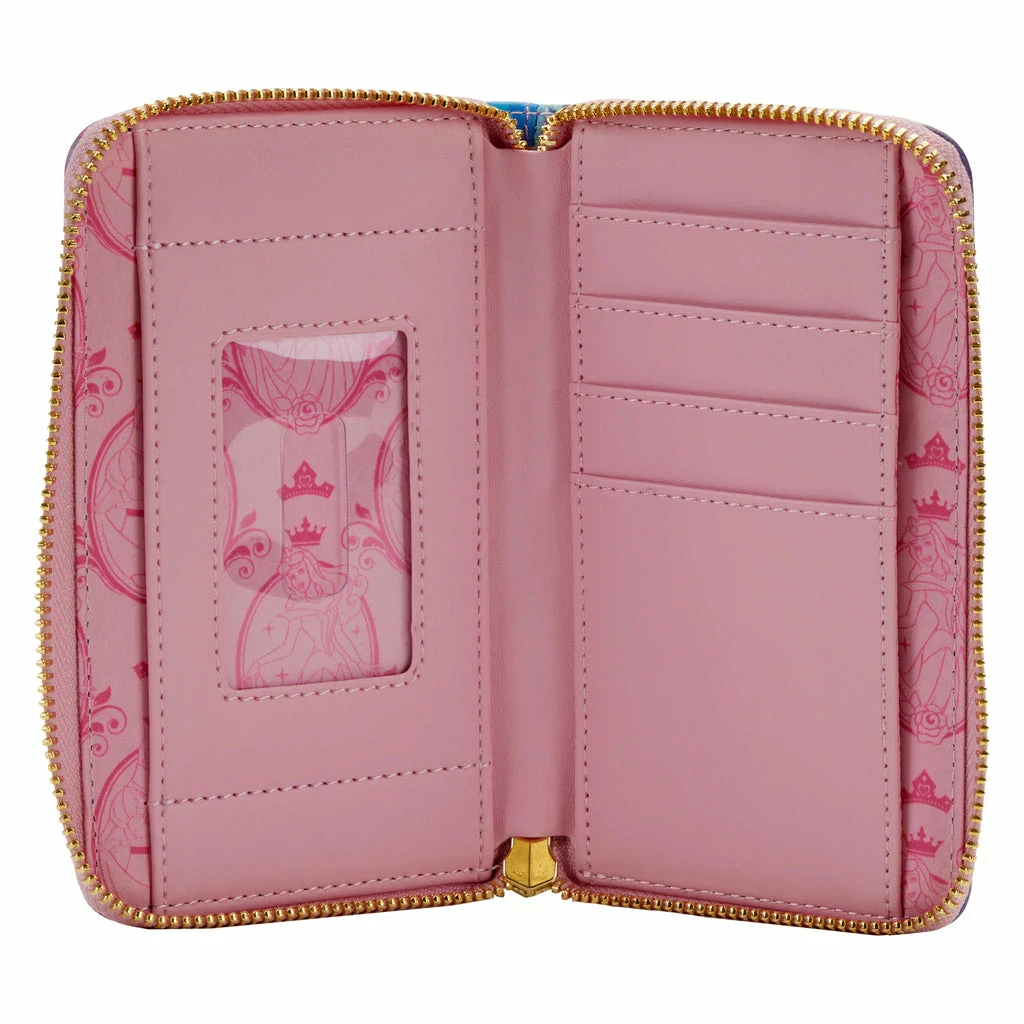 Loungefly Sleeping Beauty Princess Scenes Zip Around Wallet 4 Loungefly Sleeping Beauty Princess Scenes Zip Around Wallet