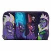 Loungefly Disney Villains In The Dark Zip Around Wallet