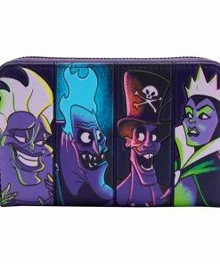 Loungefly Disney Villains In The Dark Zip Around Wallet