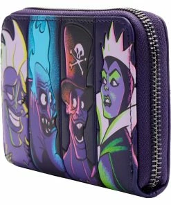 Loungefly Disney Villains In The Dark Zip Around Wallet