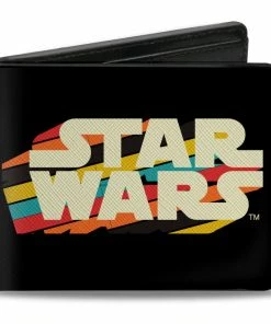 Buckle-Down Star Wars Logo And X-Wing Starfighter Stripe - Bi-fold Wallet
