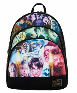 Loungefly Harry Potter Trilogy Triple Pocket Mini Backpack