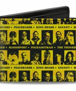 Buckle-Down The Suicide Squad 2021 Character Caution Tape Bi-fold Wallet