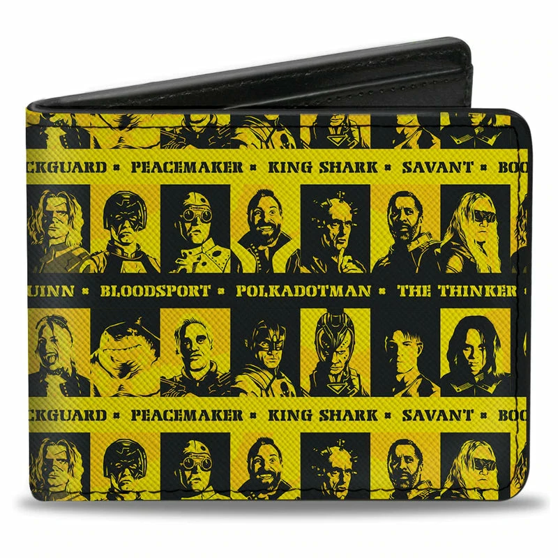 Buckle-Down The Suicide Squad 2021 Character Caution Tape Bi-fold Wallet 1 Buckle-Down The Suicide Squad 2021 Character Caution Tape Bi-fold Wallet