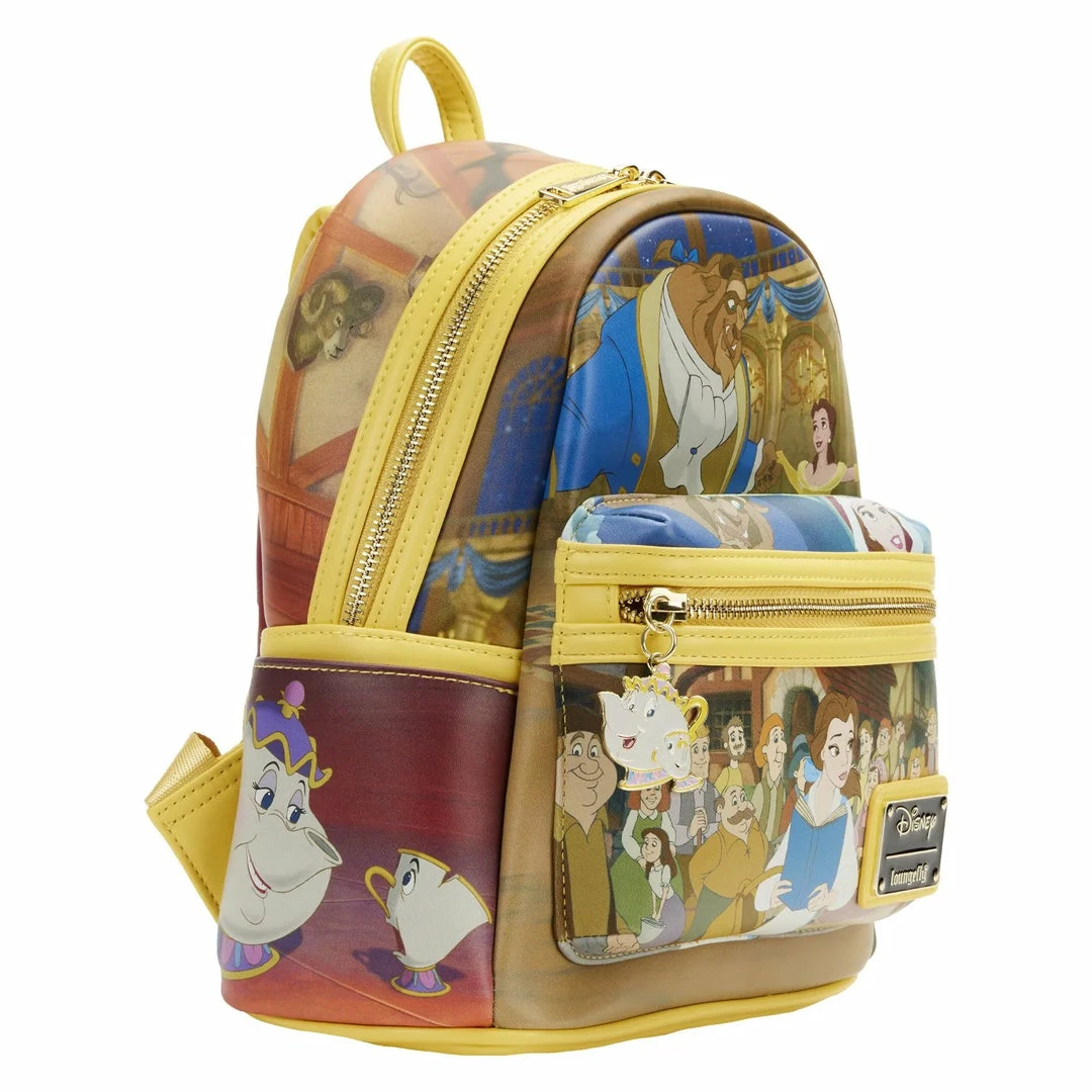Loungefly Disney Beauty And The Beast Belle Princess Scene Mini Backpack 2 Loungefly Disney Beauty And The Beast Belle Princess Scene Mini Backpack