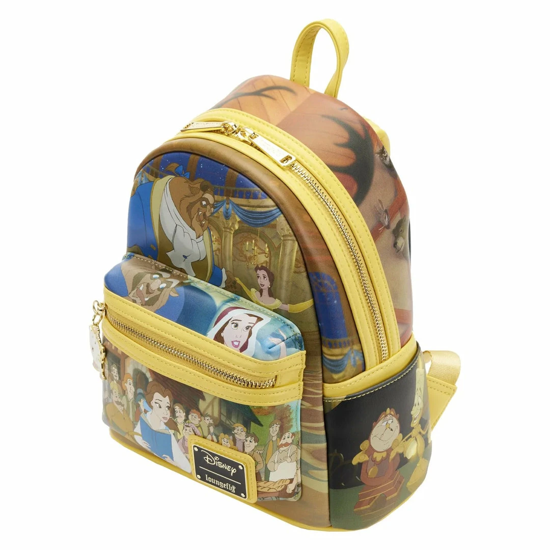 Loungefly Disney Beauty And The Beast Belle Princess Scene Mini Backpack 3 Loungefly Disney Beauty And The Beast Belle Princess Scene Mini Backpack