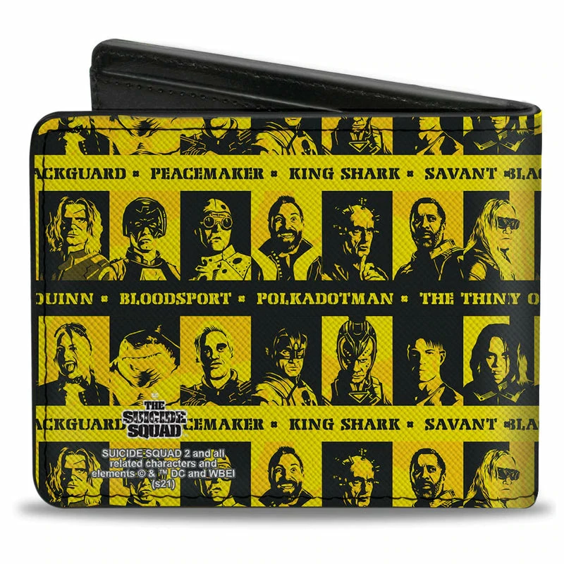 Buckle-Down The Suicide Squad 2021 Character Caution Tape Bi-fold Wallet 3 Buckle-Down The Suicide Squad 2021 Character Caution Tape Bi-fold Wallet
