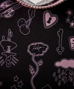 Loungefly Valfre Double Heart Mini Backpack 9 Loungefly Valfre Double Heart Mini Backpack