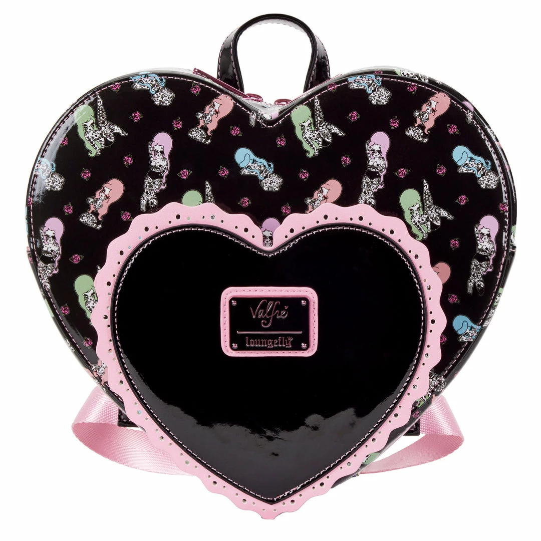 Loungefly Valfre Double Heart Mini Backpack 1 Loungefly Valfre Double Heart Mini Backpack