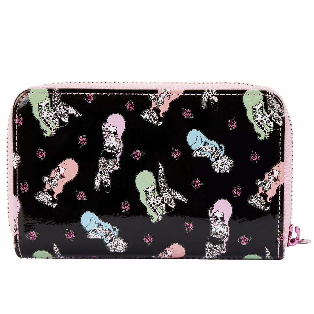 Loungefly Valfre Tattoo AOP Zip Around Wallet 1 Loungefly Valfre Tattoo AOP Zip Around Wallet