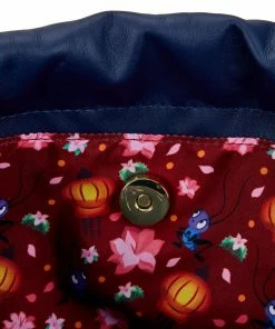 Loungefly Disney Mulan Castle Cinch Sack Crossbody