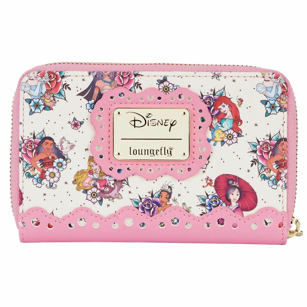 Loungefly Disney Princess Tattoo AOP Zip Around Wallet 2 Loungefly Disney Princess Tattoo AOP Zip Around Wallet